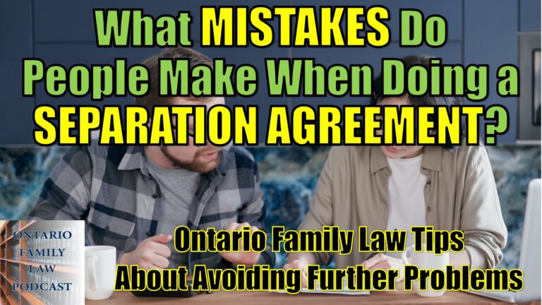82. Mistakes People Make When Doing Their Own Separation Agreement