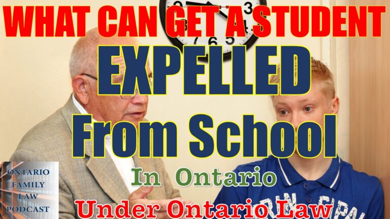 69. What Can Students Be Expelled for in Ontario?