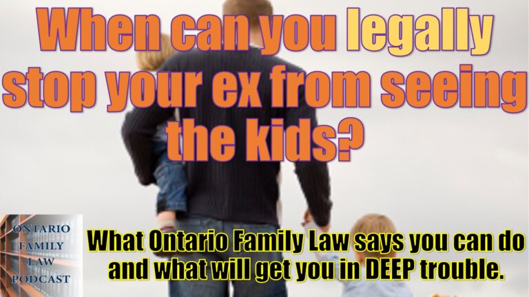 75. When Can You Legally Stop Your Ex From Seeing the Kids?