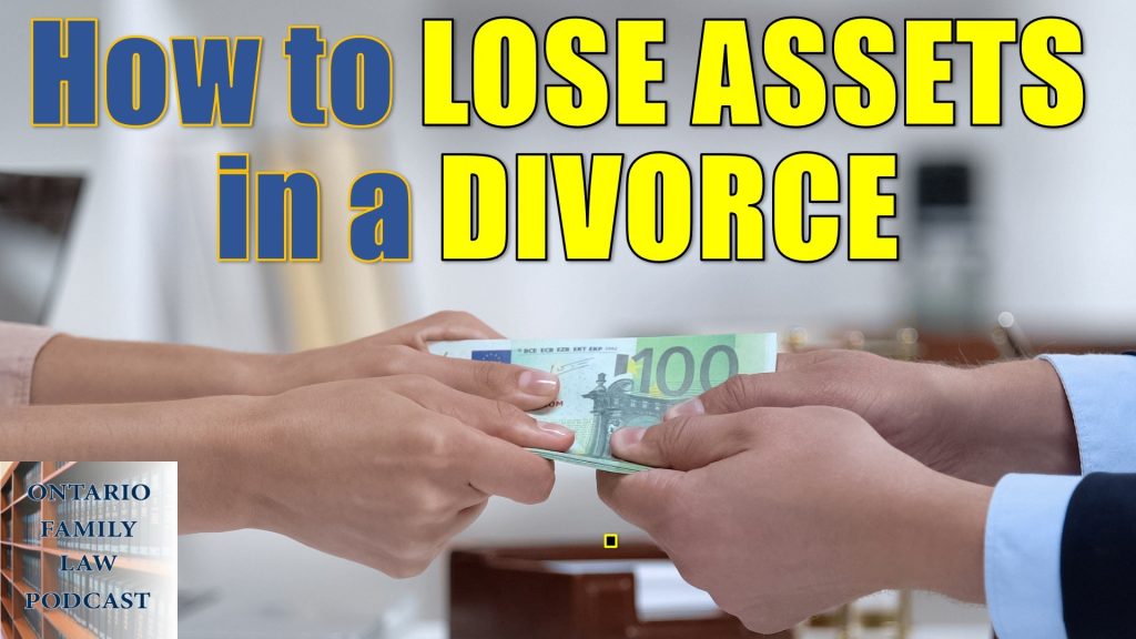 How to Lose Assets in a Divorce